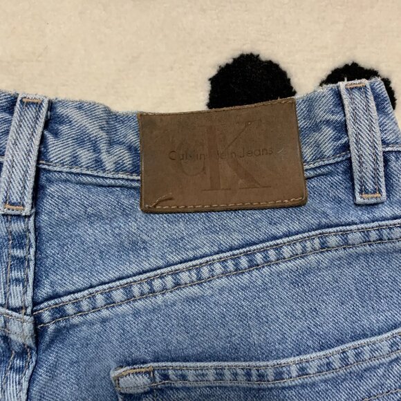 Vintage 90s Calvin Klein CK Jeans Mid Rise Straight Leg Faded Light Wash Denim - Picture 6 of 15